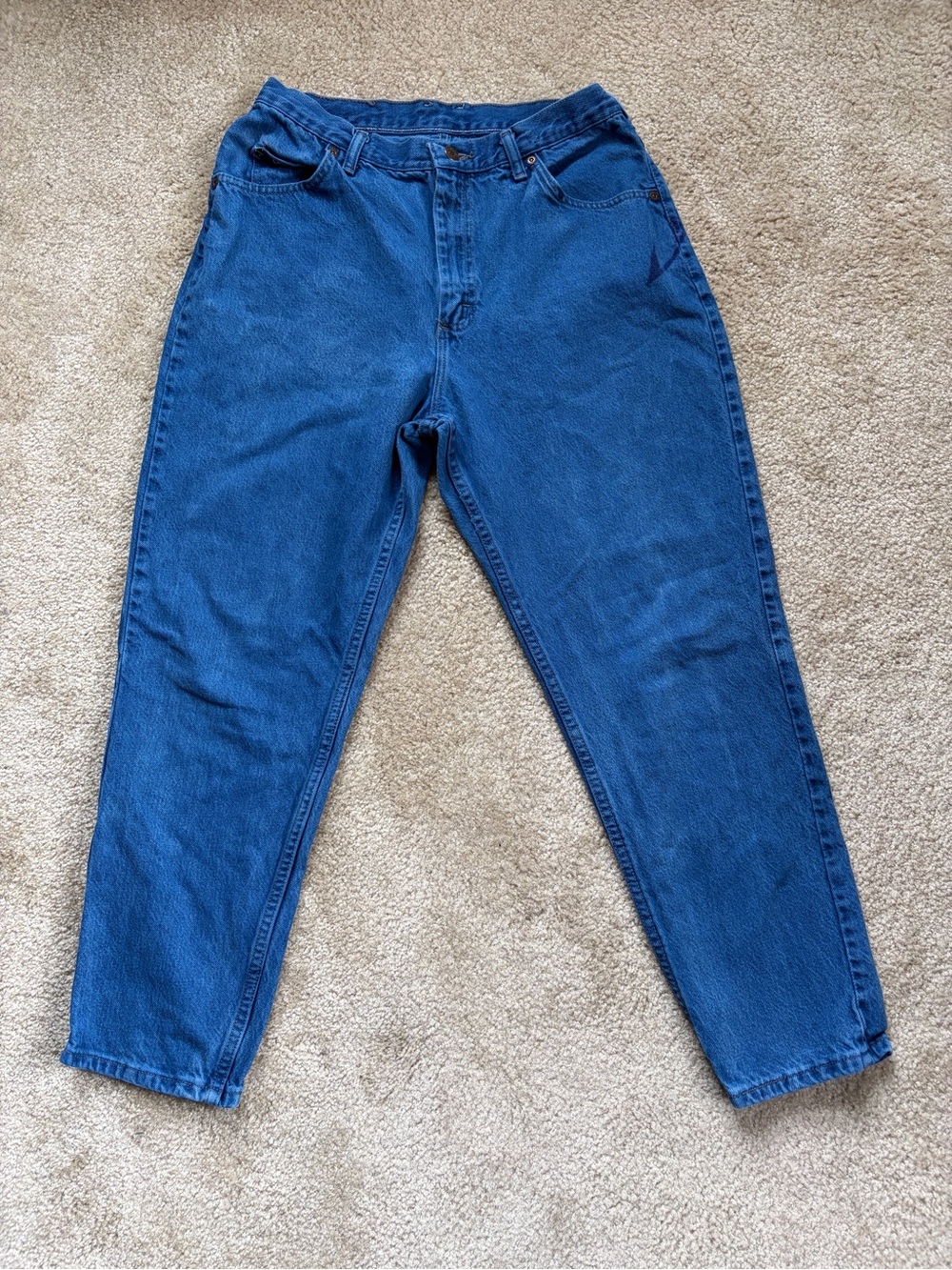 Vintage 90’s Lee Originals Classic High Rise Tapered Blue Denim Jeans
